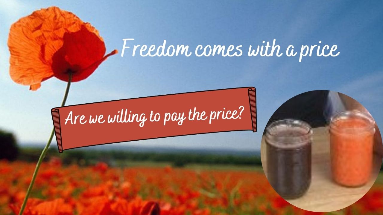 Freedom comes with a price!